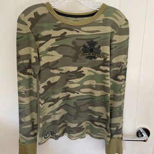 Vintage 100% authentic Chrome Heart top with camouflage design
